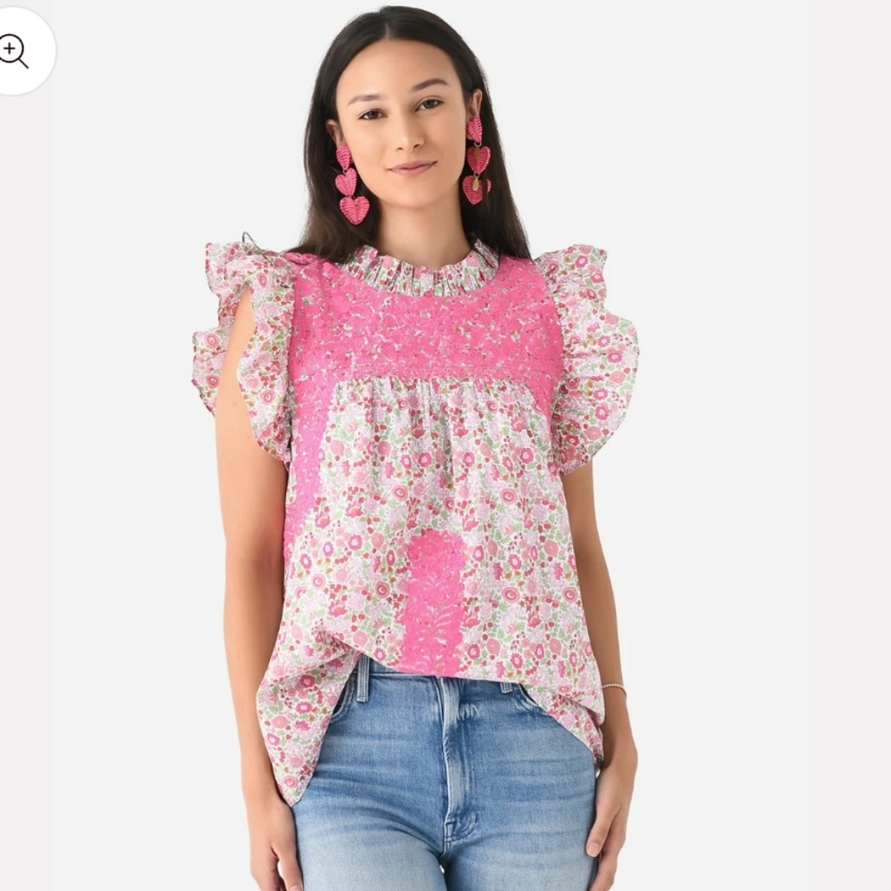 J. MARIE Women's The Meagan Ruffle Neck Top